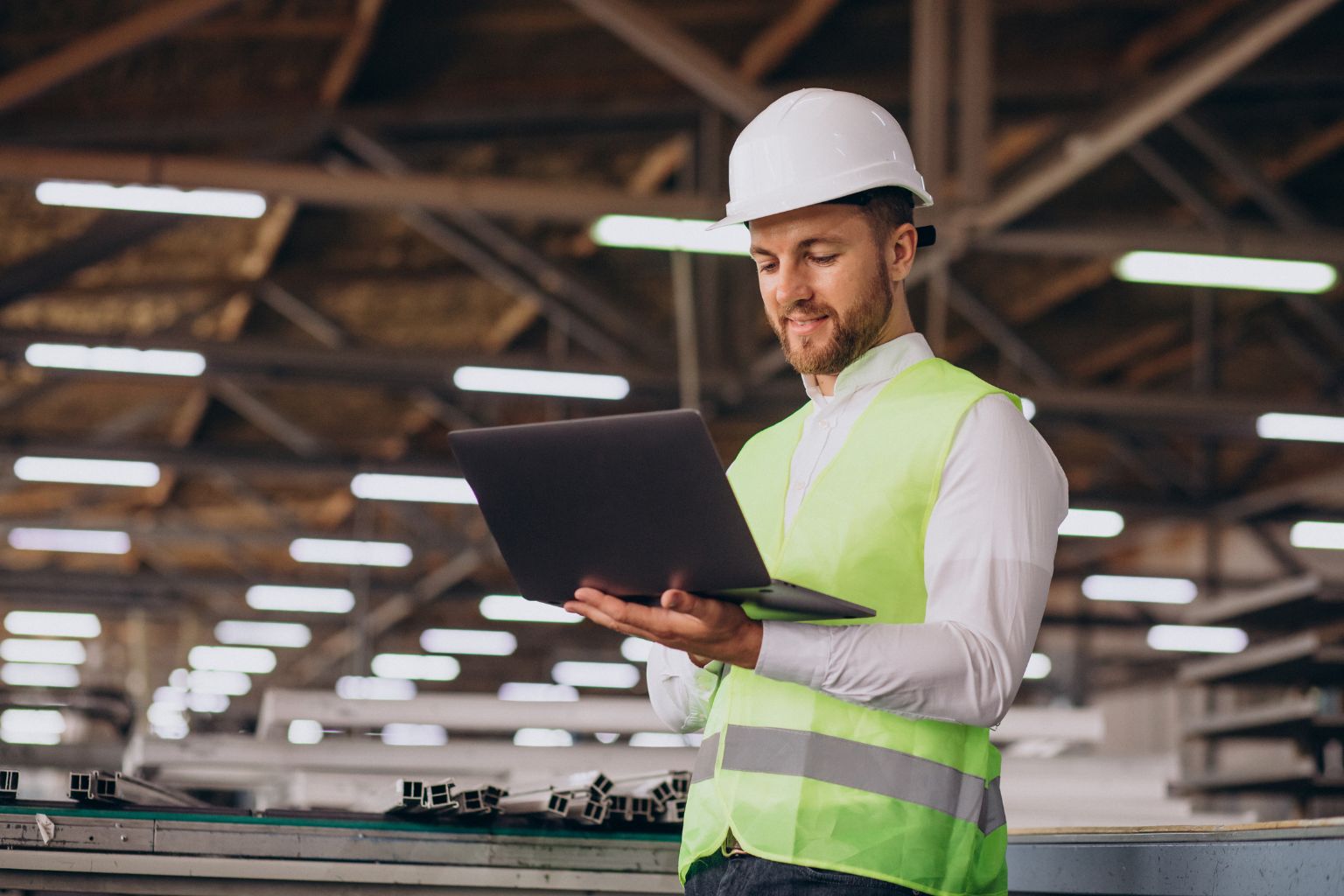 Asturias, hombre en industria