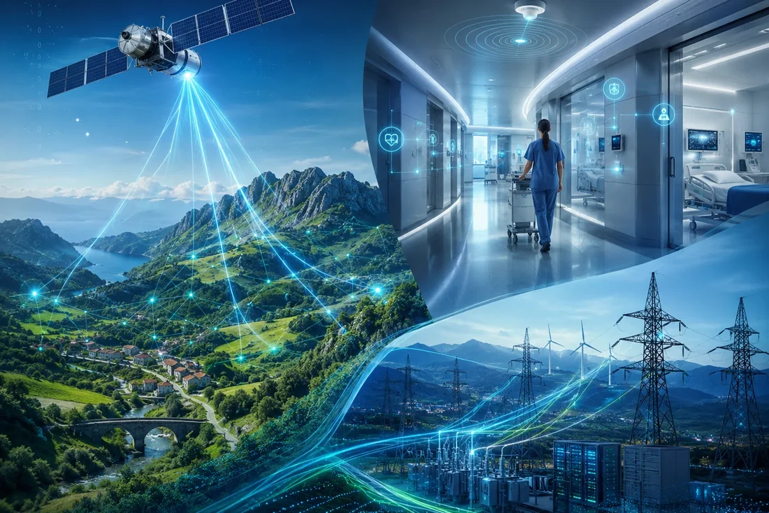 Tecnología en Asturias: hospitales inteligentes, realidad aumentada o satélites.