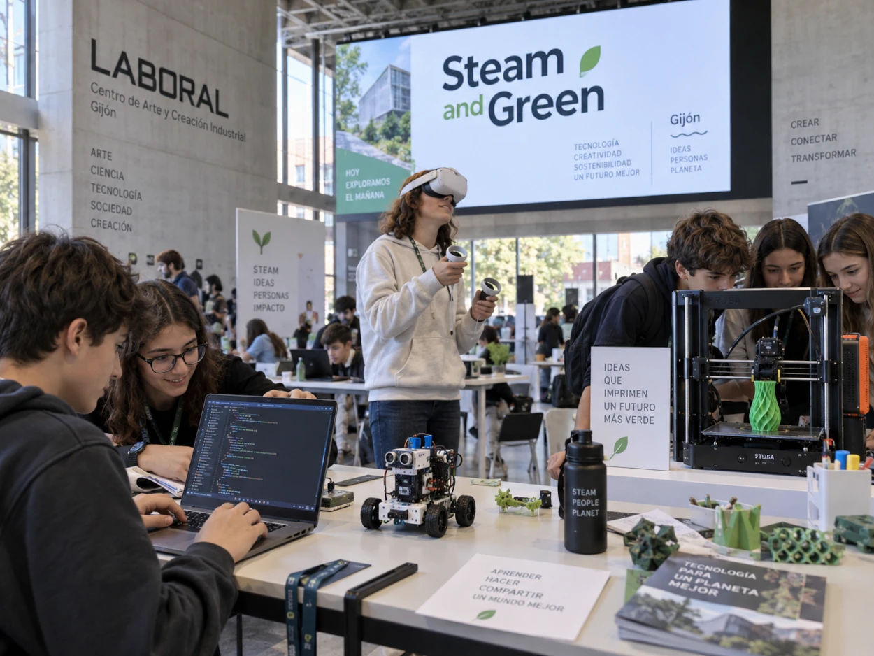 Steam and green